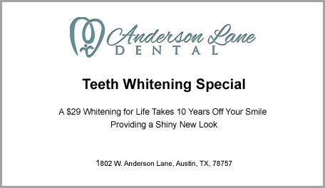 $29 Teeth Whitening Special at Anderson Lane Dental